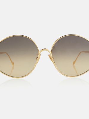 Oversized slnečné okuliare Loewe zlatá