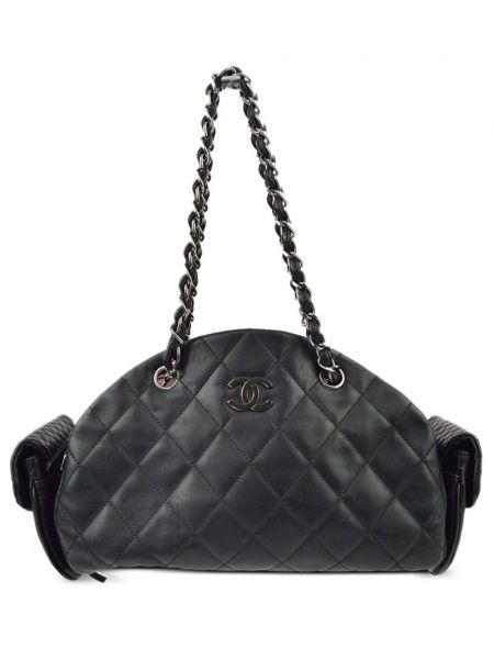 Kožená kabelka Chanel Pre-owned černá