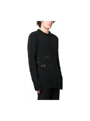 Sweter wełniany z wełny merino Thom Krom czarny