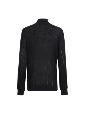 Jersey cuello alto de lana de seda de cachemir A.p.c. negro