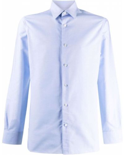 Camisa manga larga Ermenegildo Zegna azul