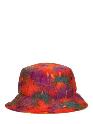 Cappello di lana di feltro Zegna X The Elder Statesman arancione