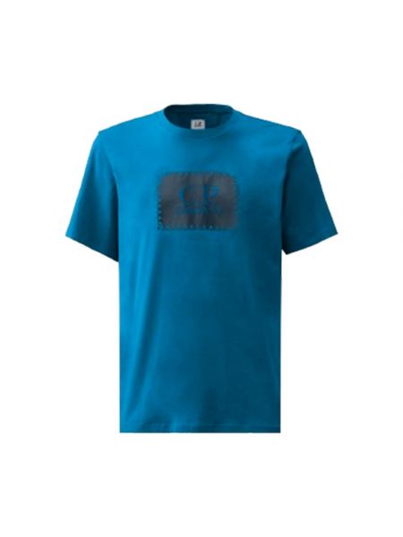 Koszulka z dżerseju C.p. Company niebieska