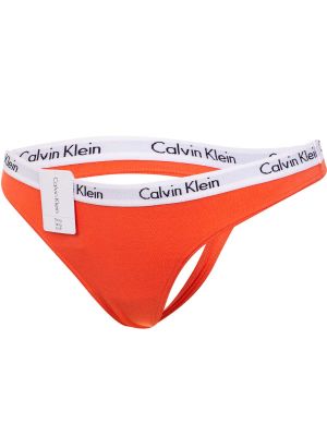 Chiloți tanga Calvin Klein portocaliu