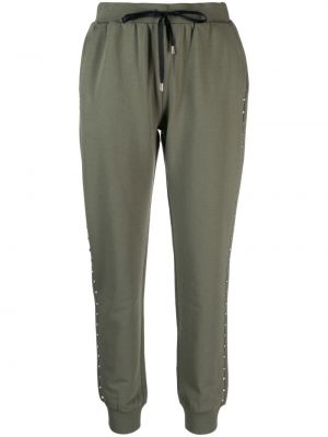 Křišťálové sportovní kalhoty Liu Jo zelené