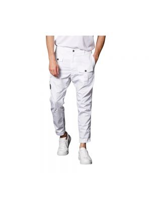 Białe spodnie cargo Mason's