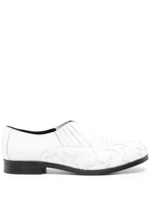 Pantofi loafer din piele cu stele Stefan Cooke alb