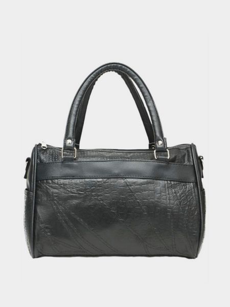 Кожаная сумка Borsa Leather черная