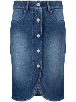 Jeansrock mit geknöpfter Isabel Marant blau