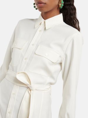 Midi šaty Polo Ralph Lauren bílé