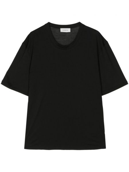 Βαμβακερή μπλούζα Laneus μαύρο