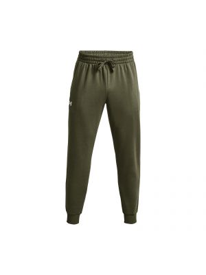 Fleecové sportovní kalhoty Under Armour zelené