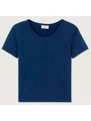 Koszulka z krótkim rękawem retro American Vintage niebieska