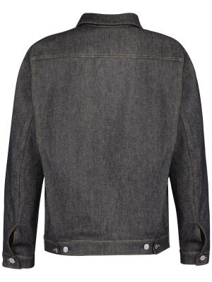 Medvilninė džinsiniai marškiniai Alexandre Vauthier juoda