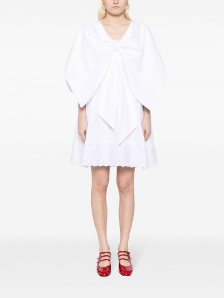 Mini šaty s mašlí Simone Rocha bílé