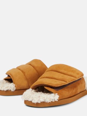 Semišové sandály Gia Borghini hnědé