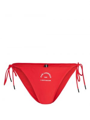 Bikini s printom Karl Lagerfeld crvena