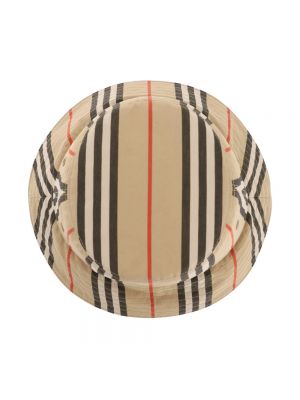 Sombrero con estampado con estampado geométrico reversible Burberry beige