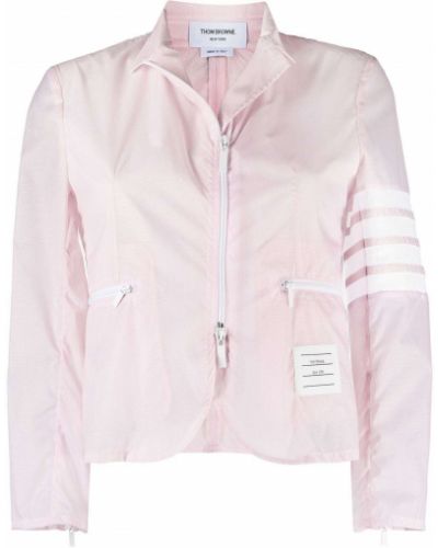 Prugasta jakna Thom Browne ružičasta