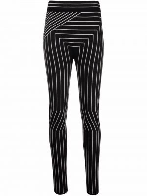 Pantalon à imprimé à motif géométrique Rick Owens noir