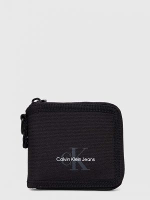 Cipzáras cipzáras pénztárca Calvin Klein Jeans fekete