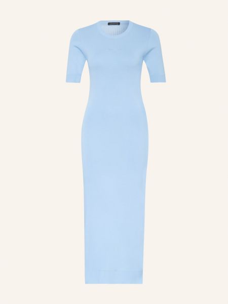 Pletené pletené pouzdrové šaty Armani Exchange modré