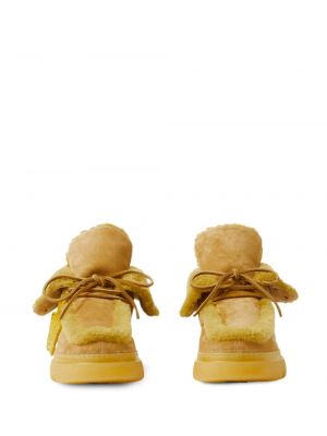 Kotníkové boty Burberry žluté