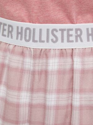 Pizsama Hollister Co. rózsaszín