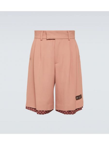 Gepunktete high waist shorts Amiri pink