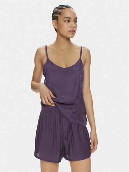 Piżama Calvin Klein Underwear fioletowa
