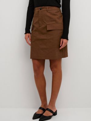 Mini suknja Kaffe smeđa