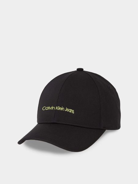 Чорна бавовняна кепка Calvin Klein
