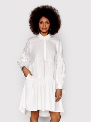 Relaxed рокля тип риза Twinset бяло