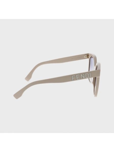 Okulary przeciwsłoneczne Fendi beżowe