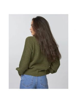 Sweter z okrągłym dekoltem Vero Moda zielony