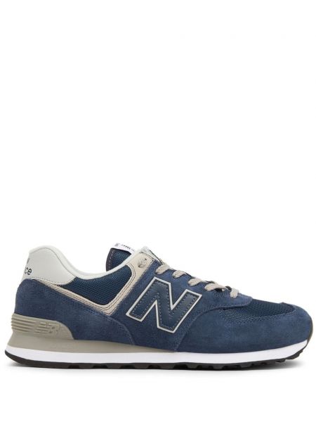 Süet sneaker New Balance 574 mavi