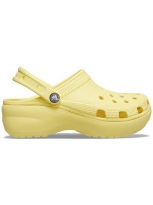 Cipele s platformom Crocs žuta