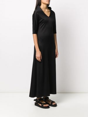 Šaty se stojáčkem Yohji Yamamoto Pre-owned černé