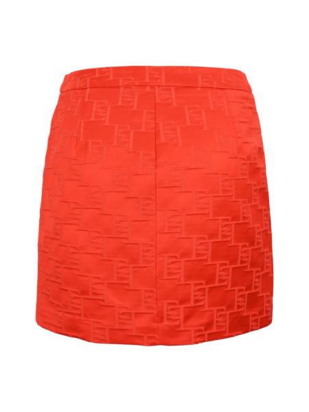 Mini falda de tejido jacquard Elisabetta Franchi rojo