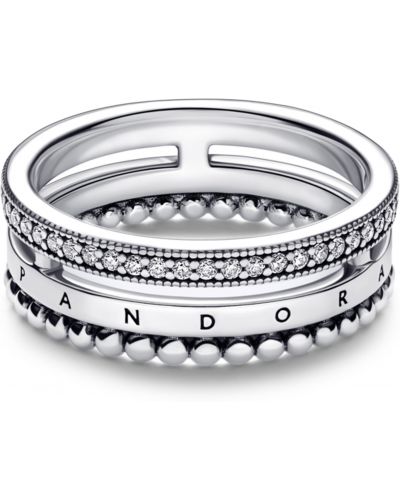 Кольцо Pandora серебряное