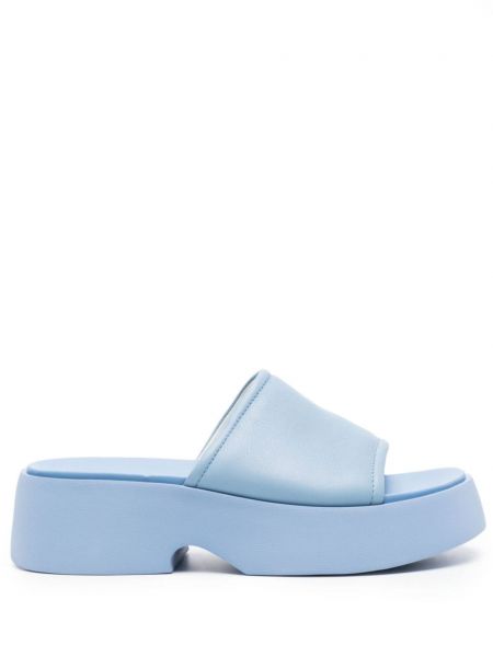 Sandały skórzane Camper niebieskie