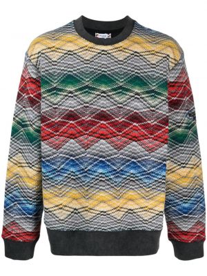 Sweter z okrągłym dekoltem Missoni szary