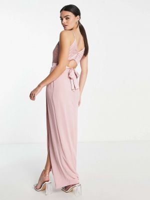 Платье на пуговицах Tfnc розовое