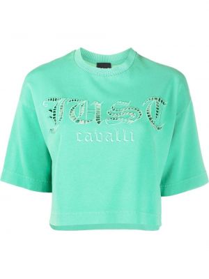Tričko Just Cavalli, zelená