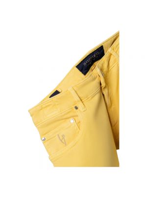 Spodnie skinny fit Hand Picked żółte