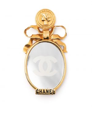 Złota broszka Chanel Pre-owned