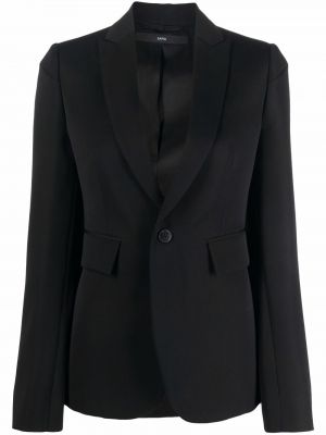 Ull lang blazer Sapio svart