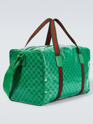 Krištáľová cestovná taška Gucci zelená
