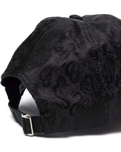Gorra de cachemir con estampado de cachemira de tejido jacquard Acne Studios negro