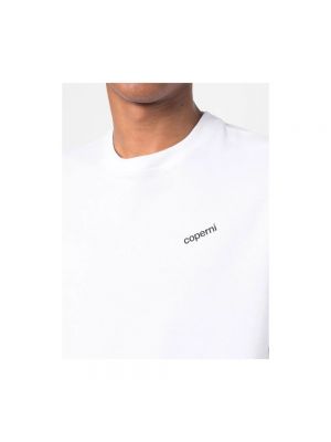 Camiseta de algodón con estampado Coperni blanco